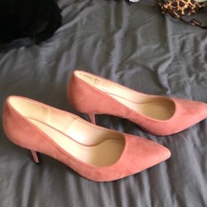 Pink suede shoes